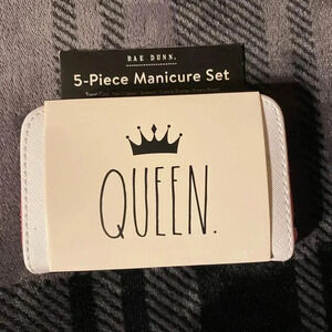 Brand new! Rae Dunn QUEEN 5 piece manicure set